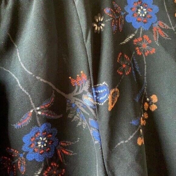 H&M Floral Print Bow Shift Dress | Women Size 0 - Picture 4 of 6